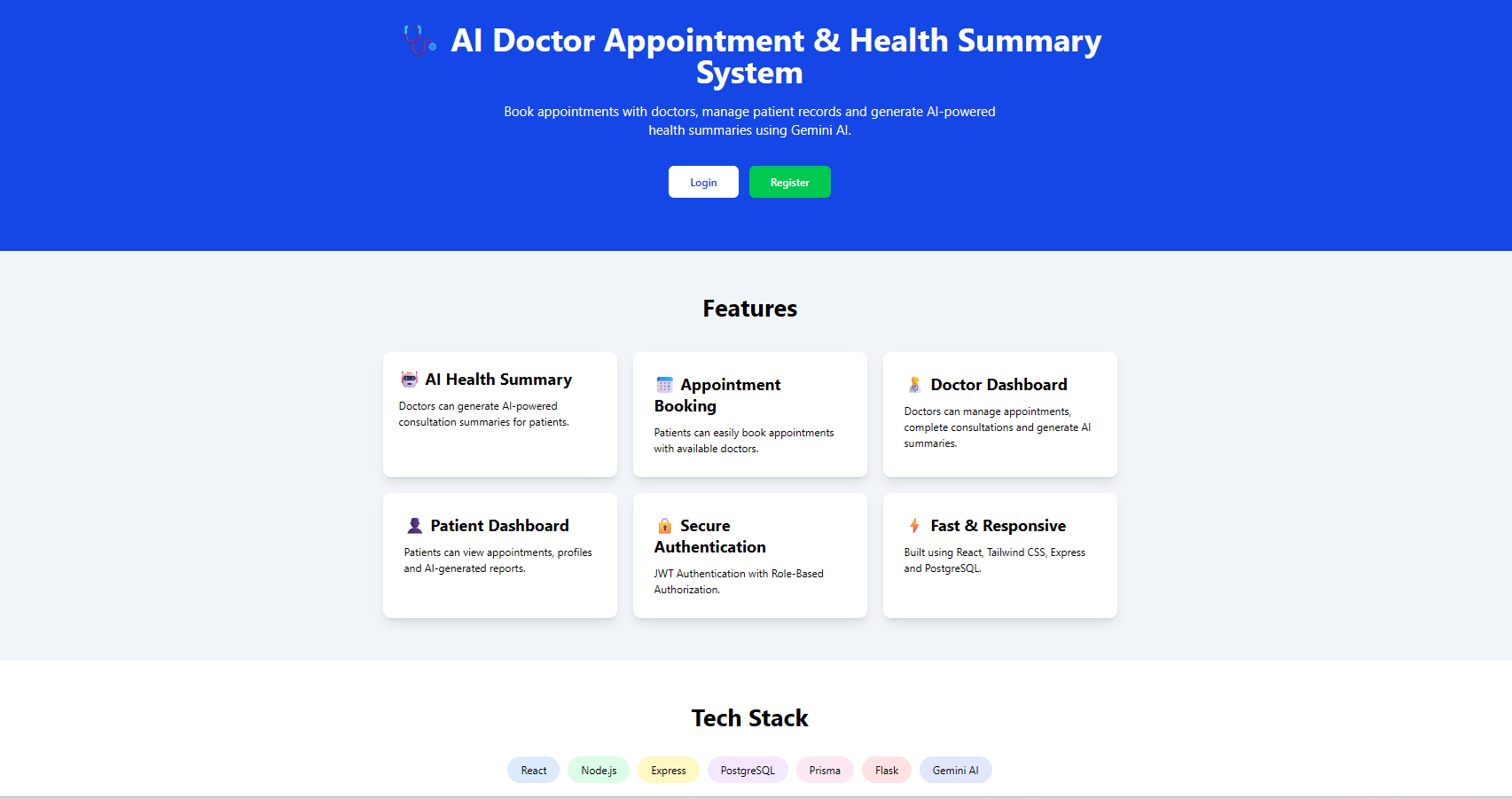 AI Doctor Appointment & Health Summary System